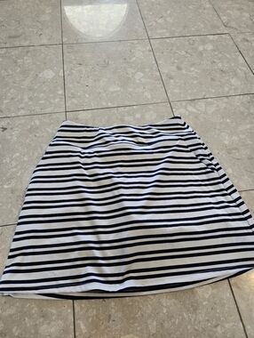 Tommy Bahama Athletic Skirt Skort - Small - Navy And Cream Stripe